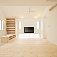 開放的な広々空間のリビング