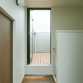 天気が悪いときは、ペントハウスが物干し
