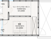 渋谷の住宅　3階平面図