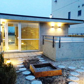 オーナー用屋上菜園の夜景