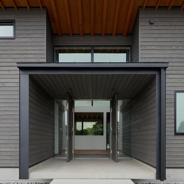 佐倉の別荘｜建物エントランス外観