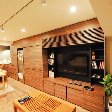 こだわりの壁面収納家具