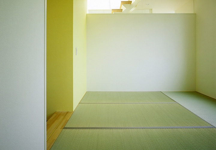 最上階に寝室を設える