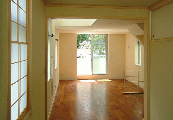 3階建ての2階リビング