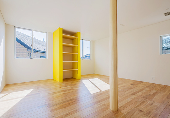 アクセント色のある子供部屋