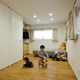 将来的に２部屋に分けることを想定した、左右対称の子供室